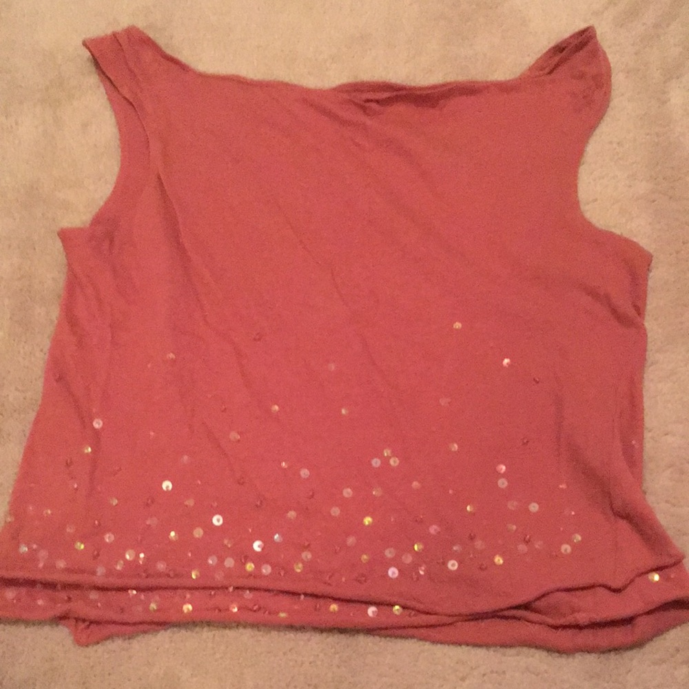 Anthro brand moth beaded sequined tank